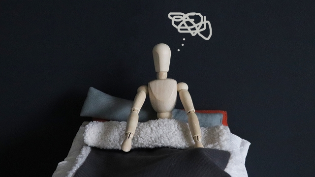 眠りが浅いイメージ